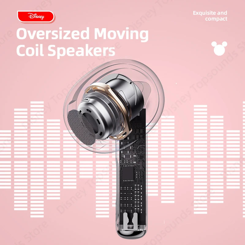 Choice US Disney LK-10 Wireless Bluetooth 5.2 Earphones TWS Sport Headset Noise Reduction Earbuds with Mic HIFI Music Headphones