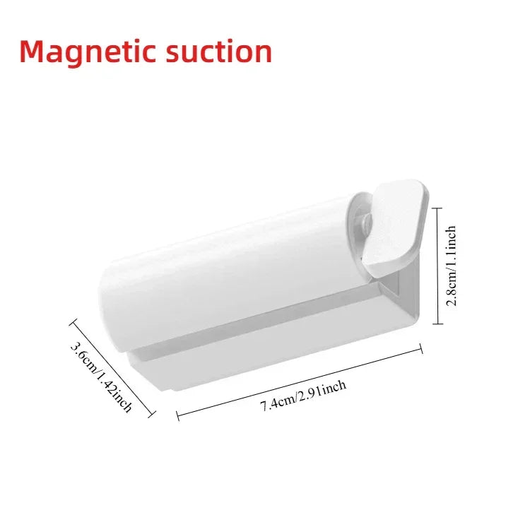 Wall Mounted Toothpaste Squeezer Magnetic Lazy Squeezer Toothpaste Clamp Bathroom Toothpaste Toothbrush Rack Home Storage Rack
