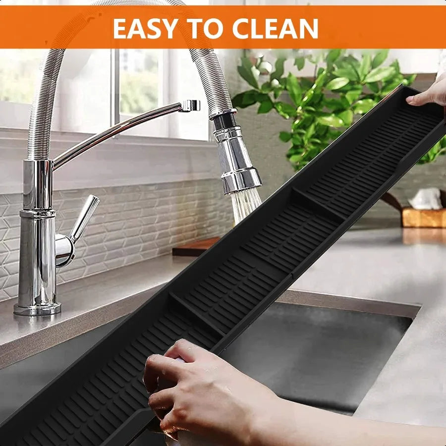 Stove Top Shelf 30 Inch Silicone Magnetic Shelf Kitchen Spice Rack Organizer with 3 Functional Partitions