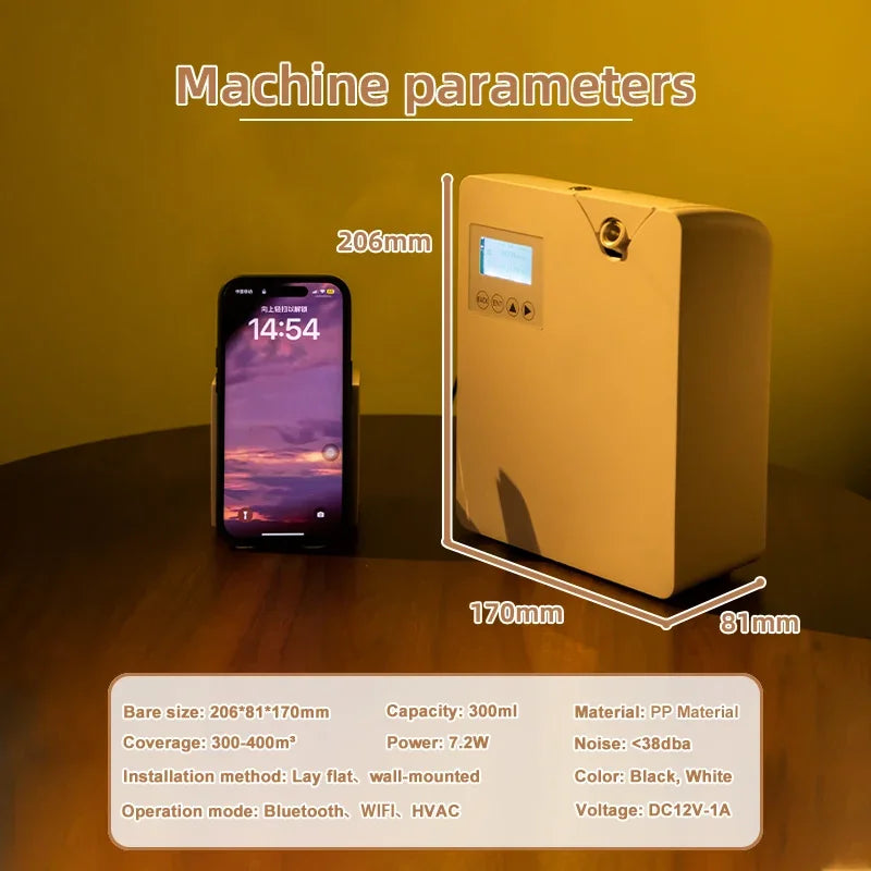 Namste Perfume Diffuser Home Fragrance Air Freshener Electric Aromatic Oasis 300ml Capacity Bluetooth WiFi Smart Control 7W