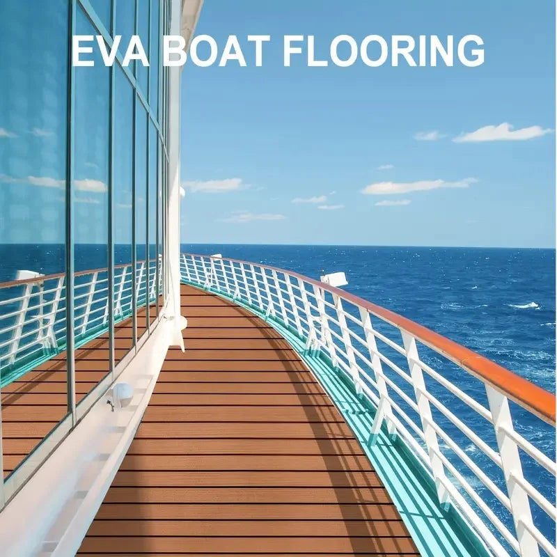 3 Size Faux Teak Marine Flooring EVA Foam Anti-Slip  Decking Sheet Boat Accessories EVA Foam Boat Mat Sheet Boat