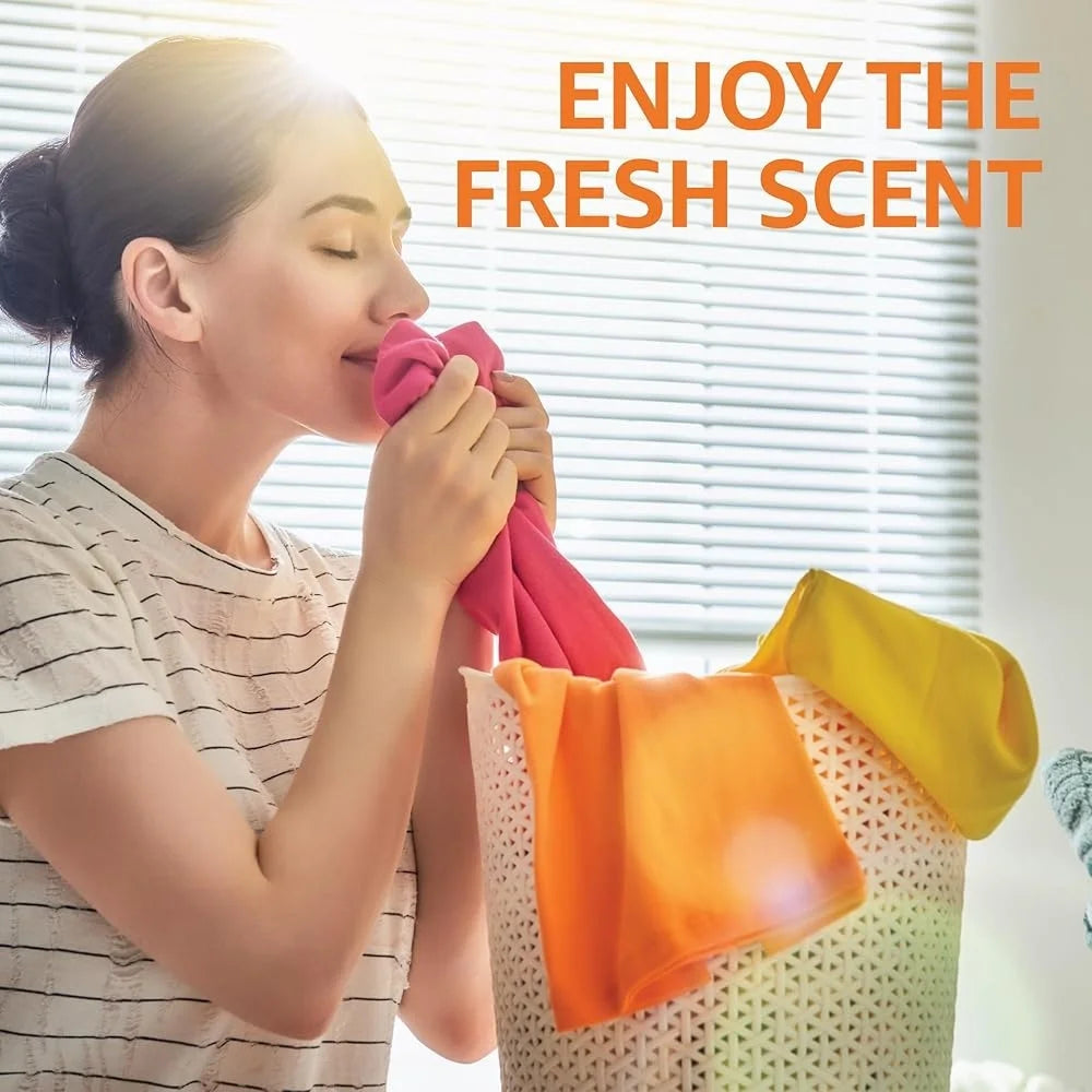 Concentrated Laundry Detergent Liquid Fresh Scent 82.5 Fl Oz Large Capacity 110 Loads Safe All Machines Phosphate Free