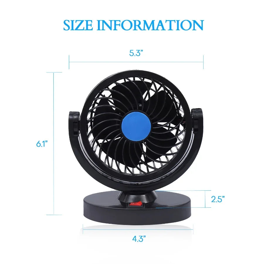 Arrival Car Defroster Fan Cooling Fan 12V 24V USB High Rotational Speed Portable Automotive Accessory