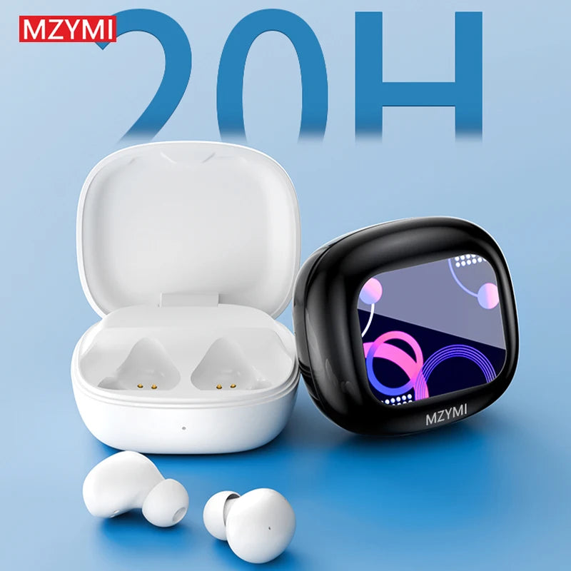 MZYMI ANC Noise Cancelling Earbuds S11 True Wireless Stereo Headset HiFi Sound TWS Headphones Bluetooth 5.4 Sports Earphones