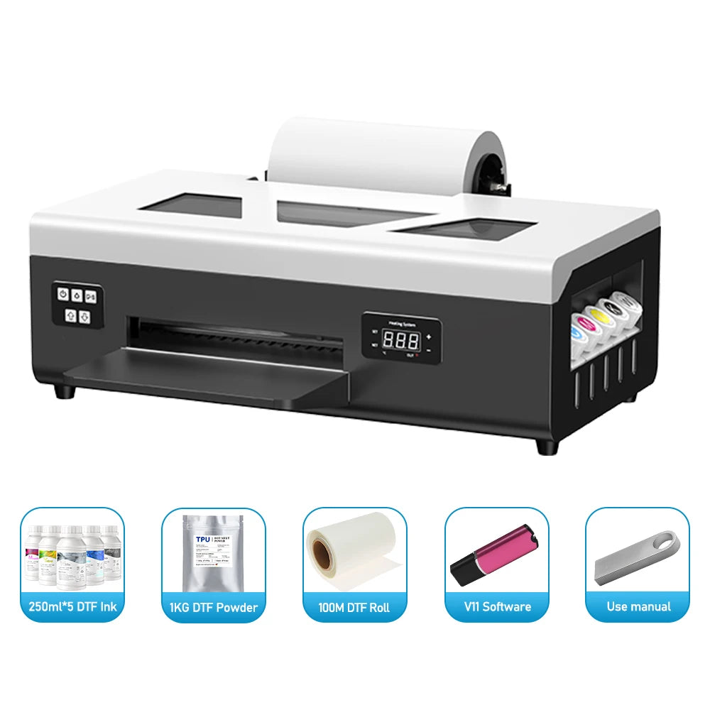 A3 UV DTF Printer XP600 A4 L805 DTF Printing Machine for T-Shirt Metal Wooden Direct Transfer Printing