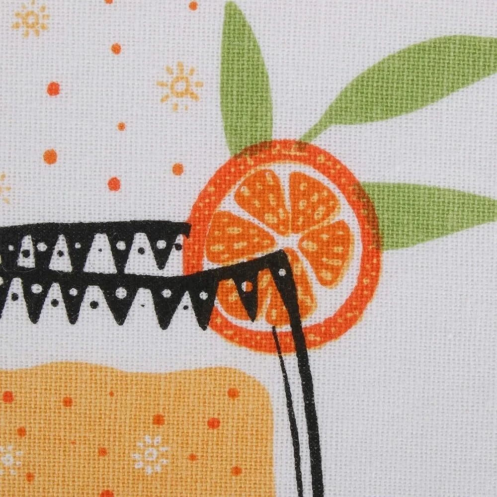 Absorbent Fast-Drying Kitchen Towels Set 4 Piece Decorative Cotton Dishtowels Fun Design Parties Home Decor 18x28 Inches