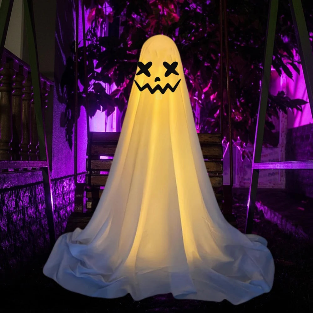 85cm Halloween Decor Light Strings Scary Ghosts Standing Decoration For Courtyard Party