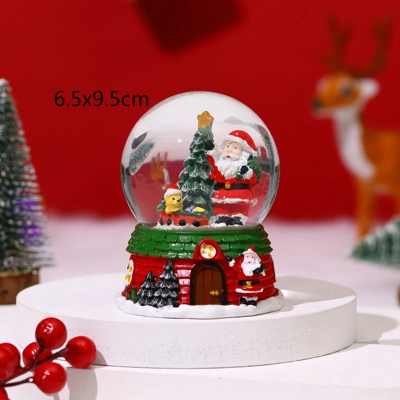 Christmas Gift for Girlfriend Musical Snow Globe with Snow Decorative Crystal Ball for Xmas Christmas Eve Birthday Valentine Day