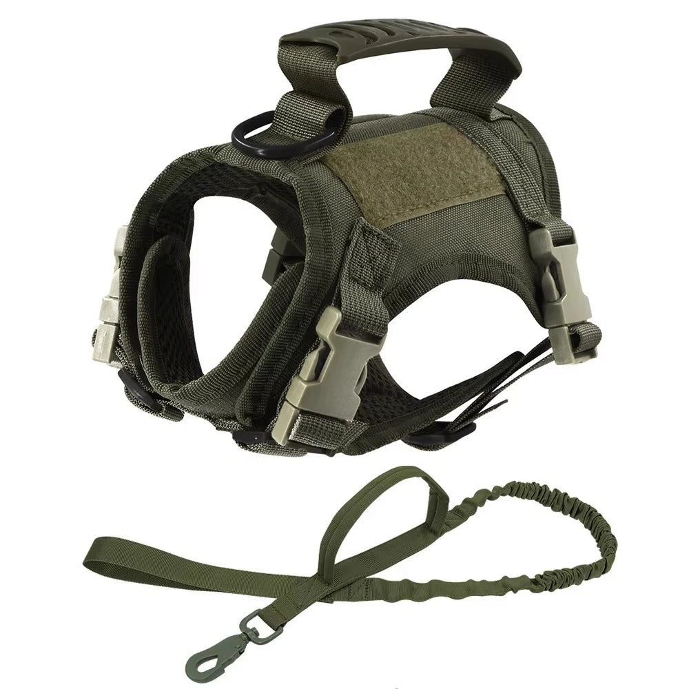 Cat Harness and Leash Set for Walking Escape Proof Adjustable Cat Vest Harness with Soft Mesh Padding Rubber Handle