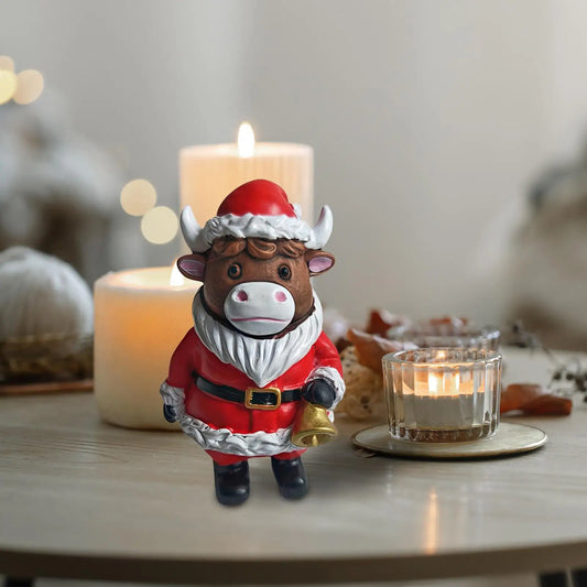 Highland Cow Figurines Highland Cow Figurines Home Decor Christmas Rustic Cute Ornament For Dorm Farmhouse Bathroom Classroom