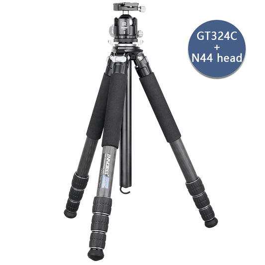 Innocrel GT284C GT324C Professional Carbon Fiber Tripod with Special Shaped Center Column for DSLR Low Gravity Center Ballhead