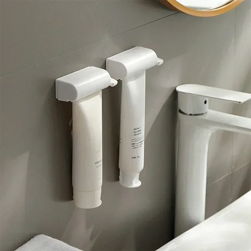 Wall Mounted Toothpaste Squeezer Magnetic Lazy Squeezer Toothpaste Clamp Bathroom Toothpaste Toothbrush Rack Home Storage Rack
