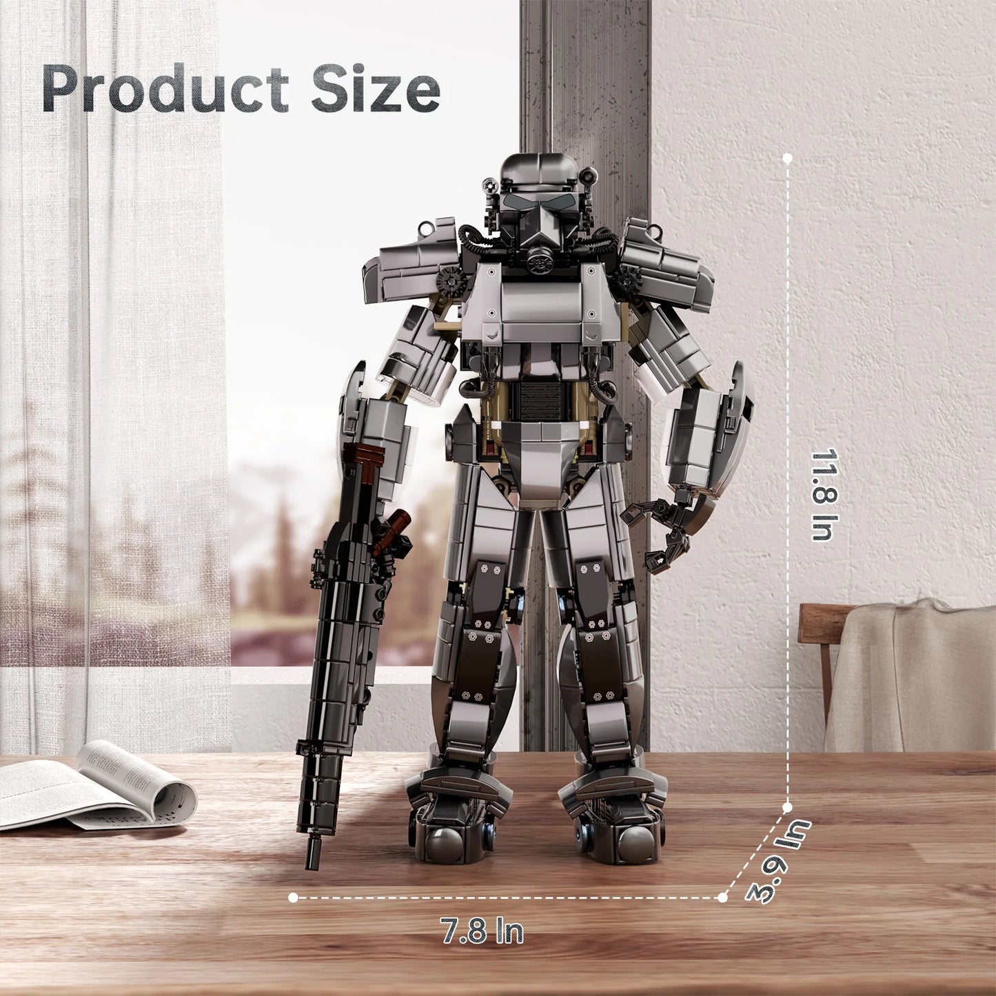 Mecha Robot Building Blocks Power Armor Model Kit Game Theme Mech Machine Figure Model Bricks Toys Gifts for Kids and Adults