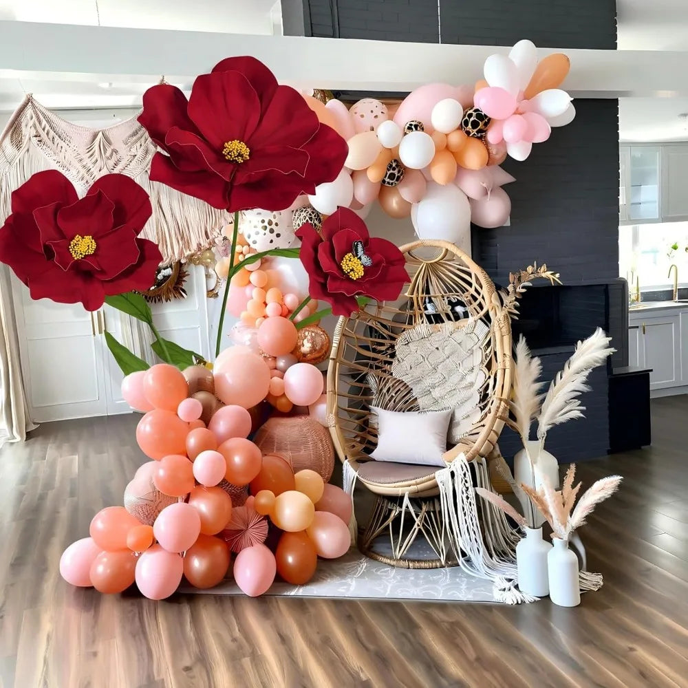 Ft Giant Artificial Flowers for Decoration, Large EVA Flower Decor, Wedding Arrangements, Birthday Party Banquet Background
