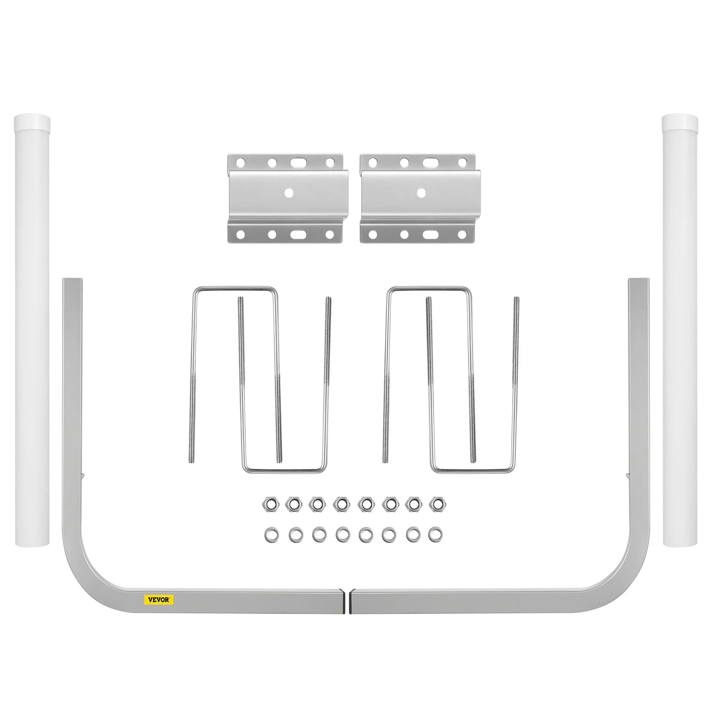 SucceBuy Boat Trailer Guide-ons 22"/ 40"/ 48"/ 60" Steel Trailer Post w/2PCS PVC Tube Covers & Boat Accessories w/Mounting Parts