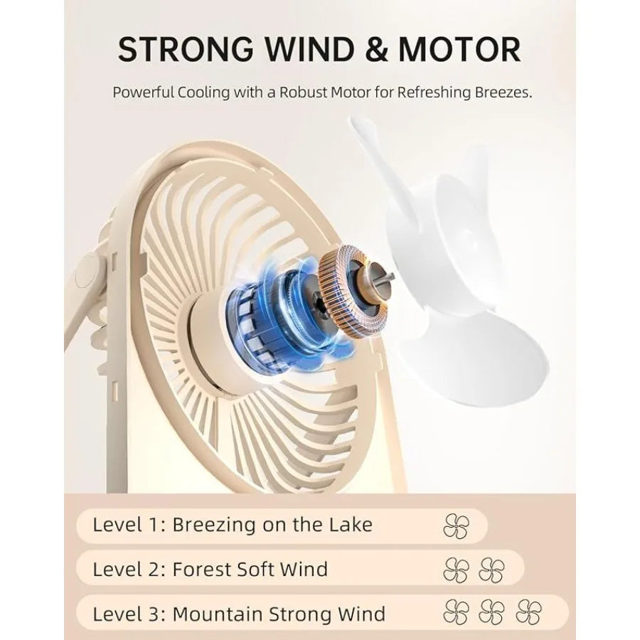 Portable USB Desk Mini FAN USBA Corded Powered Small Personal Fan Foldable Office Desk Accessories for Home Desktop 3speed Hang