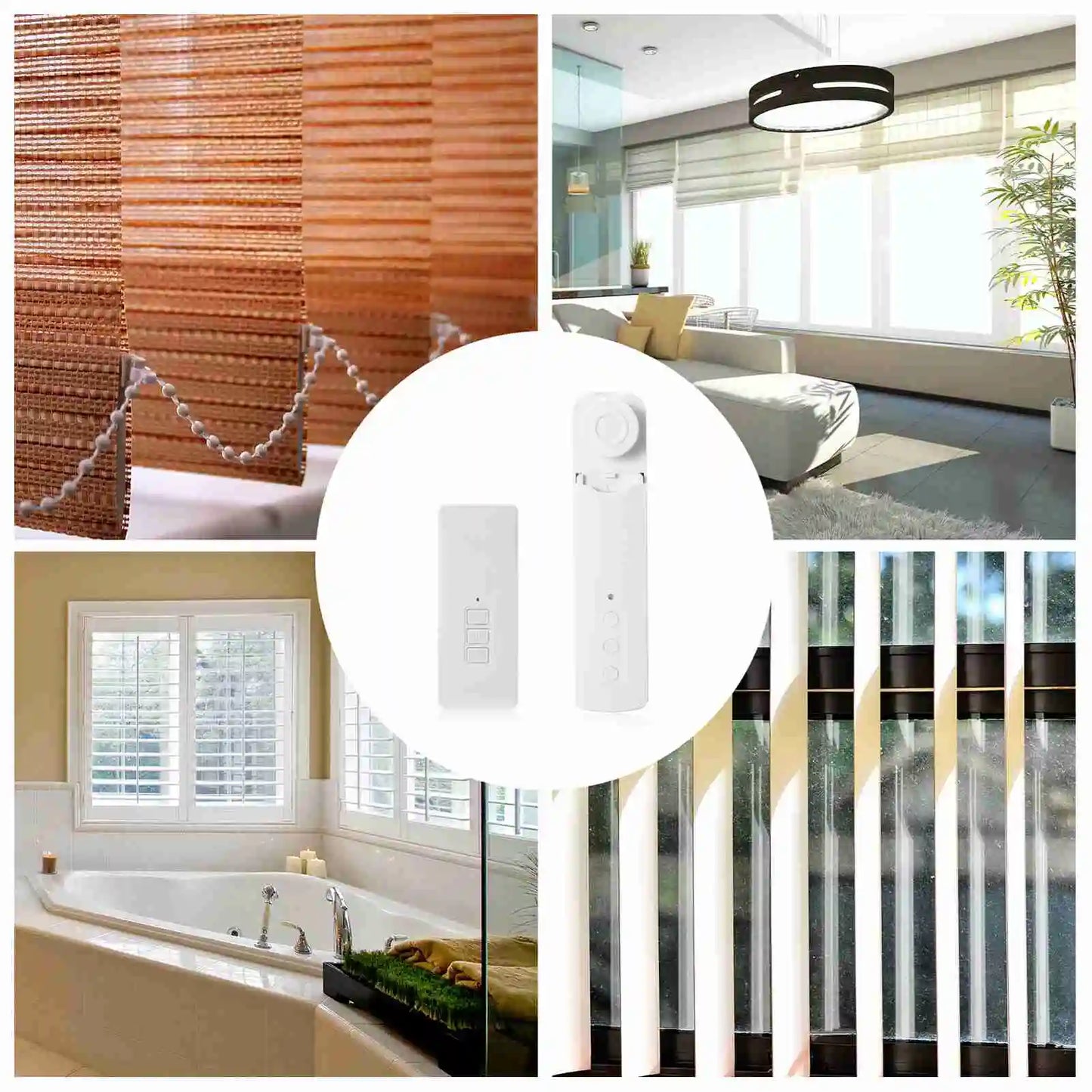 WiFi TM616EGWT Intelligent Pull Bead Curtain Motor Electric Curtain Motors Mobile App Control Voice Control Compatible with Alexa