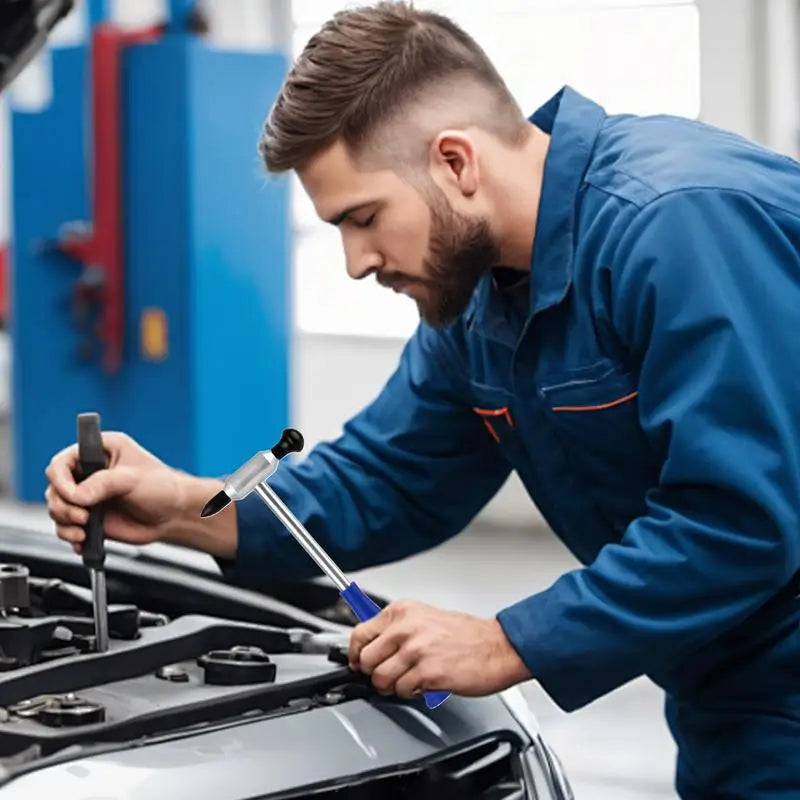 Ding Hammer Tools Tap Down Tools With 15 Heads Vehicle Damage Removal Set For Quick Fix Automotive Accessories For Trucks