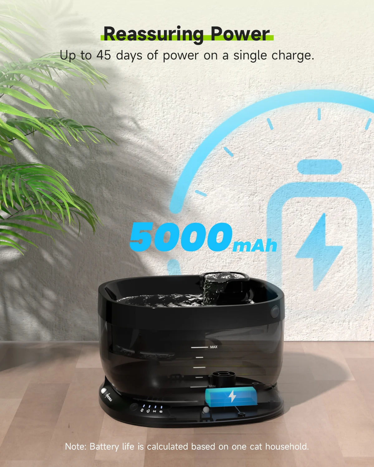 Apetdola 7L Wireless Dog Water Fountain Auto Sensor Drinking Fountain for Dogs and Cats Pet Water Dispenser Accessories