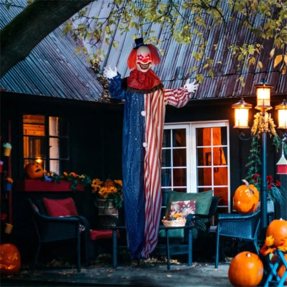 Halloween Decoration Clown with Red and Blue Star Eyes