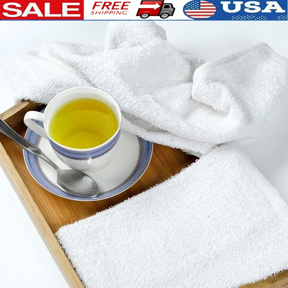 36 Pack Bar Mop Towels Bulk Absorbent Cotton Cleaning Rags Multi-Purpose Durable Terry Cloth Kitchen Bar Restaurant Home Use