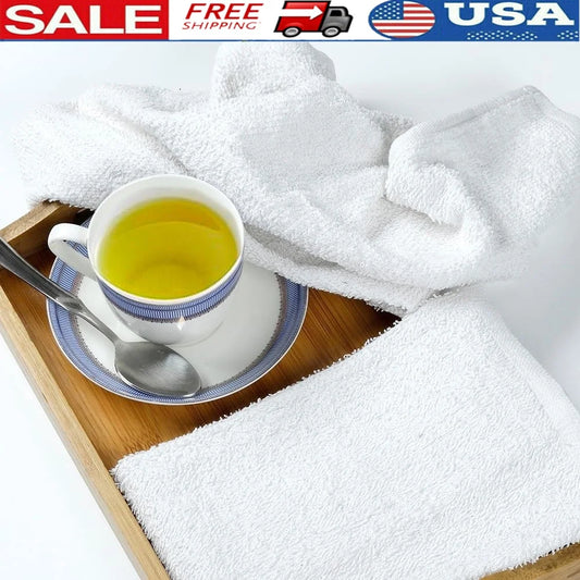 36 Pack Bar Mop Towels Bulk Absorbent Cotton Cleaning Rags Multi-Purpose Durable Terry Cloth Kitchen Bar Restaurant Home Use