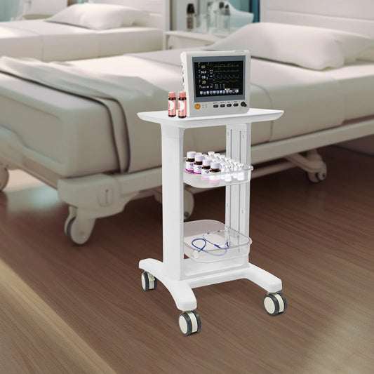 3 Tier Beauty Salon Trolley Portable Rolling Storage Cart for Barber Shops Nail Salons Hospitals Health Clubs Living Rooms