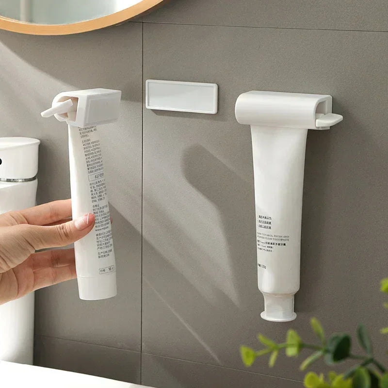 Wall Mounted Toothpaste Squeezer Magnetic Lazy Squeezer Toothpaste Clamp Bathroom Toothpaste Toothbrush Rack Home Storage Rack