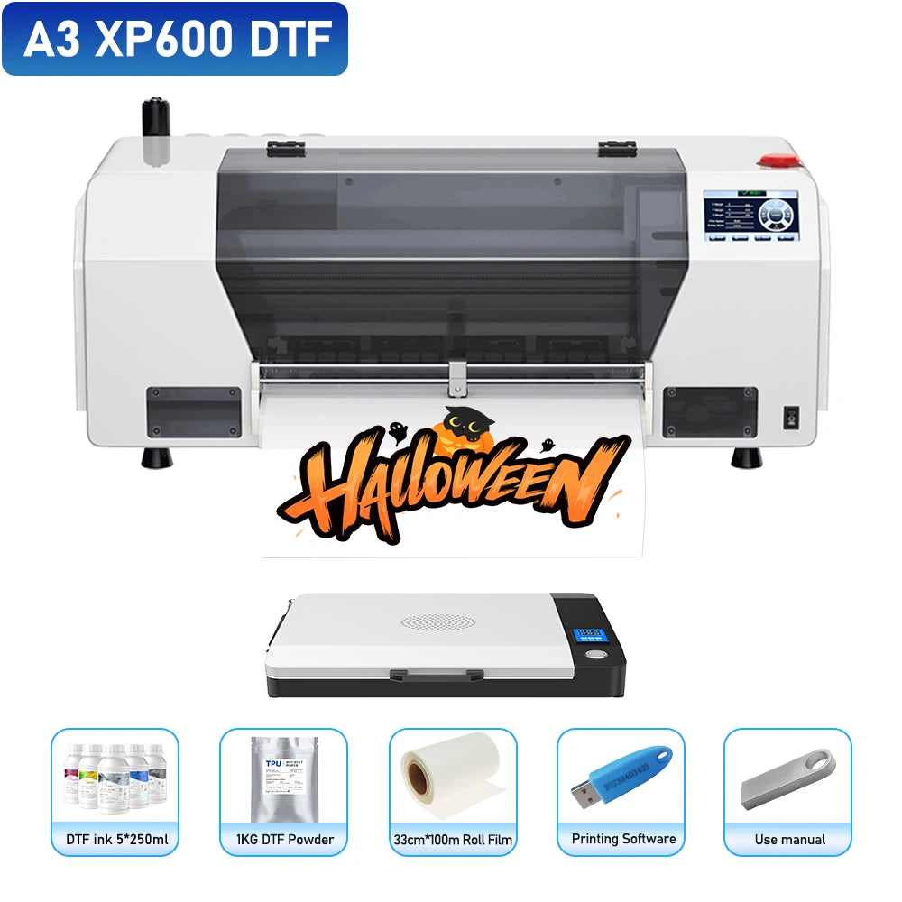A3 UV DTF Printer XP600 A4 L805 DTF Printing Machine for T-Shirt Metal Wooden Direct Transfer Printing