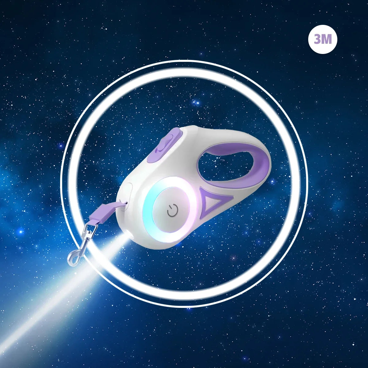 LED Retractable Dog Leash with Light for Small Medium Large Dogs and Cats 3m 5m Quick Release Pet Harness Accessories