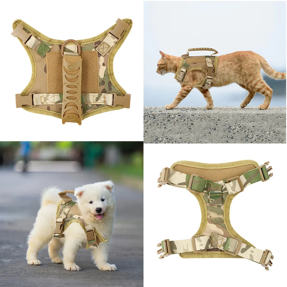Cat Harness Accessories Soft Escape Proof Breathable Vest Adjustable Puppy Walking Harness with Control Handle