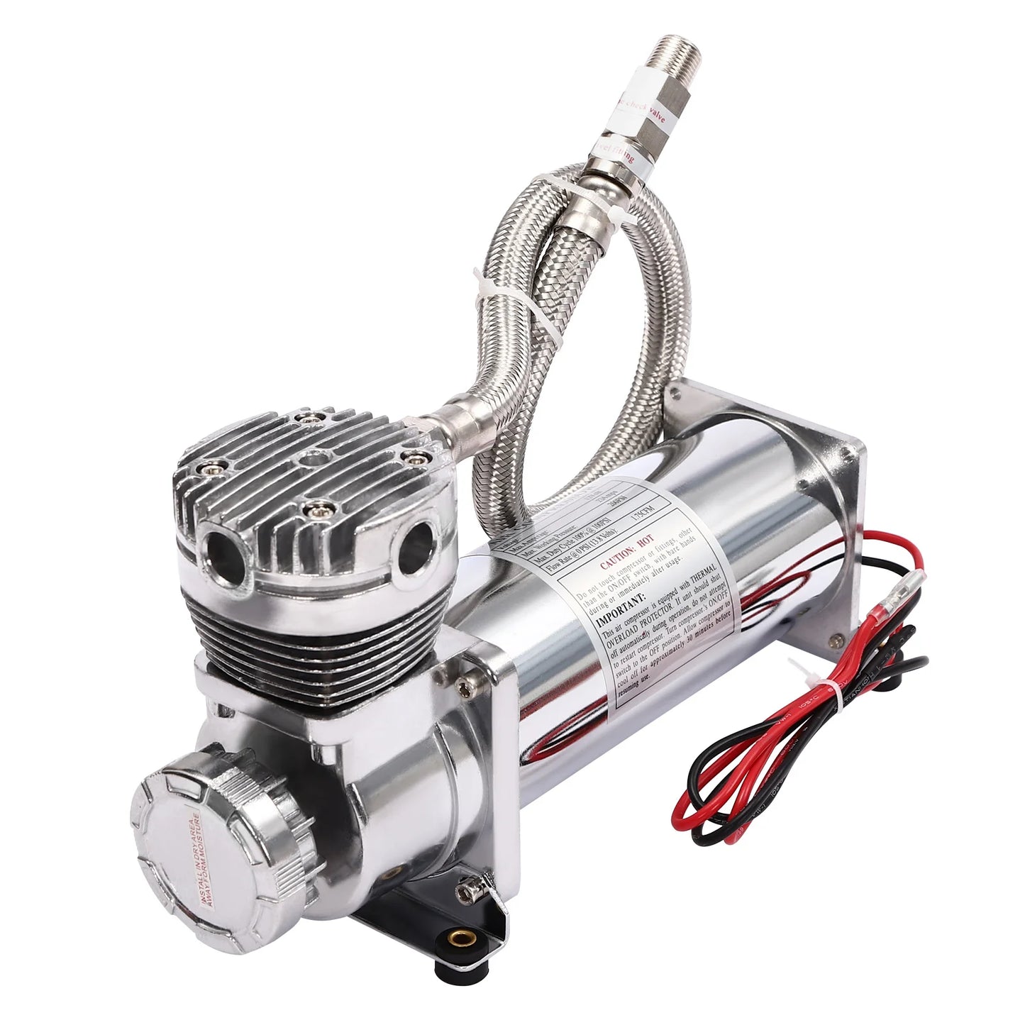 12V Air Compressor Kit 200PSI 50L Per Minute for Car Horns Pneumatic Suspension Systems Pneumatic Tools Car Tires