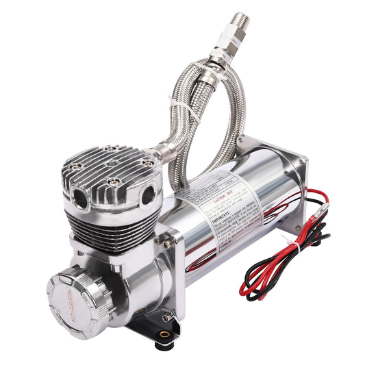 12V Air Compressor Kit 200PSI 50L Per Minute for Car Horns Pneumatic Suspension Systems Pneumatic Tools Car Tires