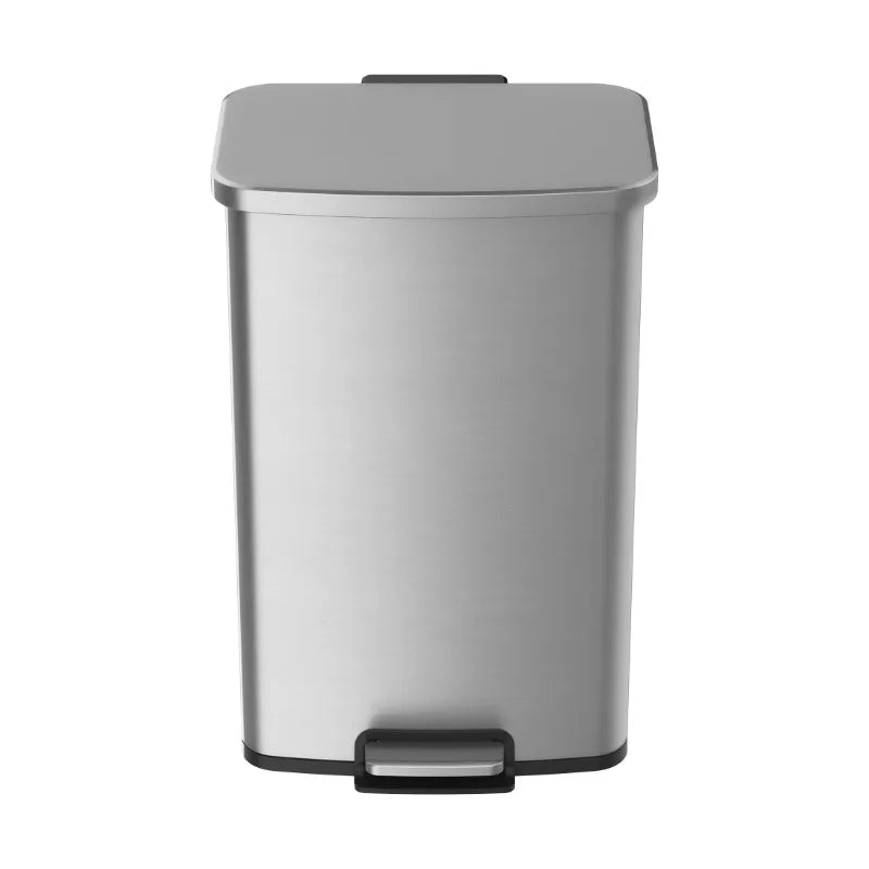 Better Homes and Gardens 13.2 Gallon Rectangular Stainless Steel Kitchen Step Trash Can Easy to Clean and Maintain