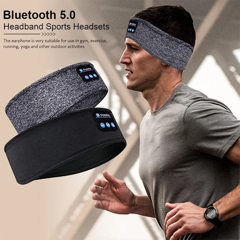 Sports Fitness Music Bluetooth Headband Elastic Sleeping Eye Mask Wireless Headset Wireless Earphones