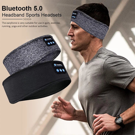 Sports Fitness Music Bluetooth Headband Elastic Sleeping Eye Mask Wireless Headset Wireless Earphones