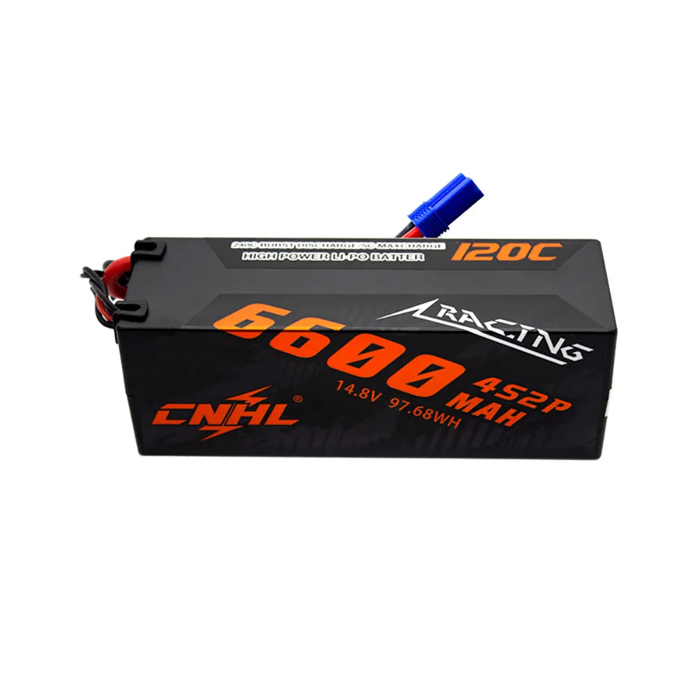 CNHL 3S 4S Lipo Battery 5600mAh 6600mAh 8000mAh 11.1V 14.8V 120C Hard Case With T EC5 Plug For RC Car Boat Truck Vehicle Truggy