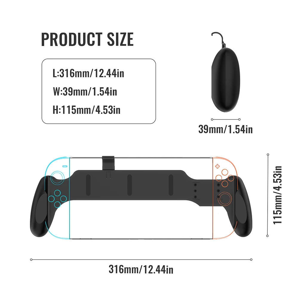 For Switch 2 Case Handle Bracket Anti Slip Hand Grip Protective Cover Game Console Stand Grip Holder for Switch OLED