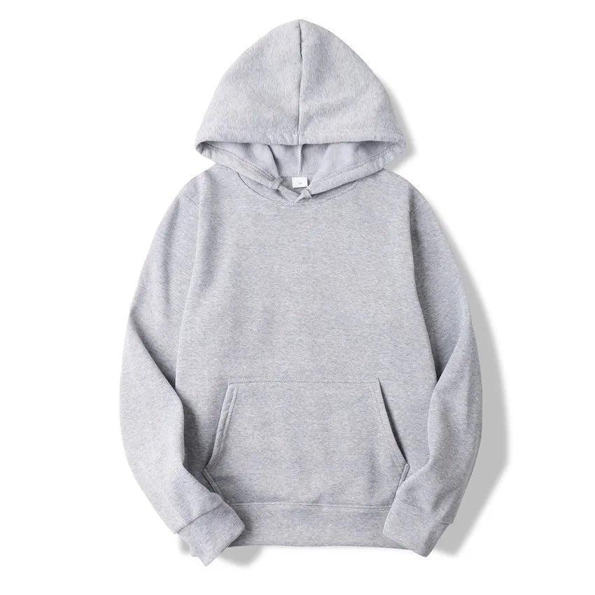 Spring Autumn Fashion Men's Women's Hoodie Casual Hoodies Pullovers Sweatshirts Men's Top Solid Color Hoodies Sweatshirt Male