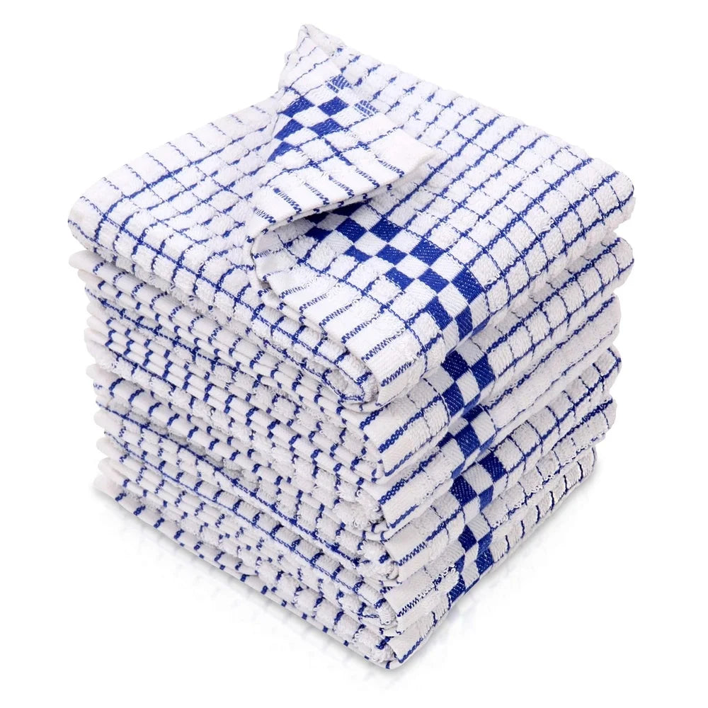 Professional Grade Kitchen Dish Towels Pack of 6 Super Absorbent Cotton Towel 16x27 Inches Lint Free Durable Gift Idea