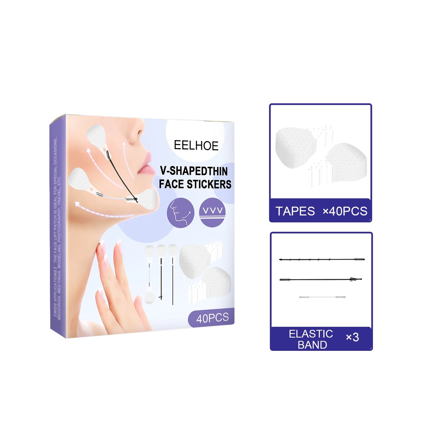 Facial Invisible Lifting Patch V Face Lifting and Shaping Device Tighten Skin Shrink Chin Fade Fine Lines Facial Care Tool