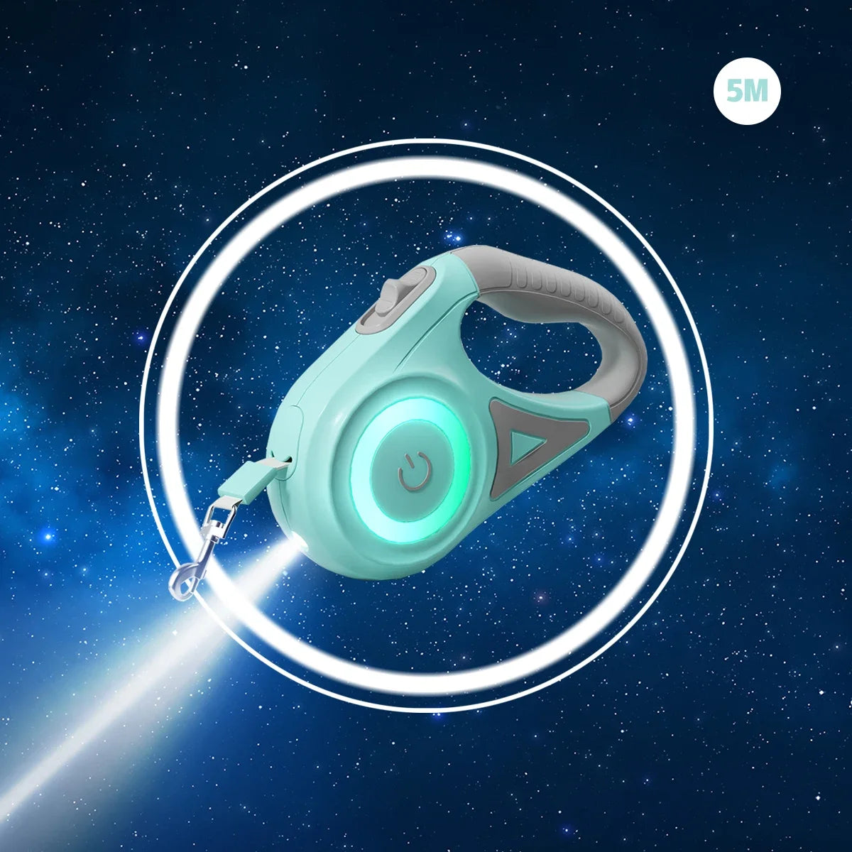 LED Retractable Dog Leash with Light for Small Medium Large Dogs and Cats 3m 5m Quick Release Pet Harness Accessories