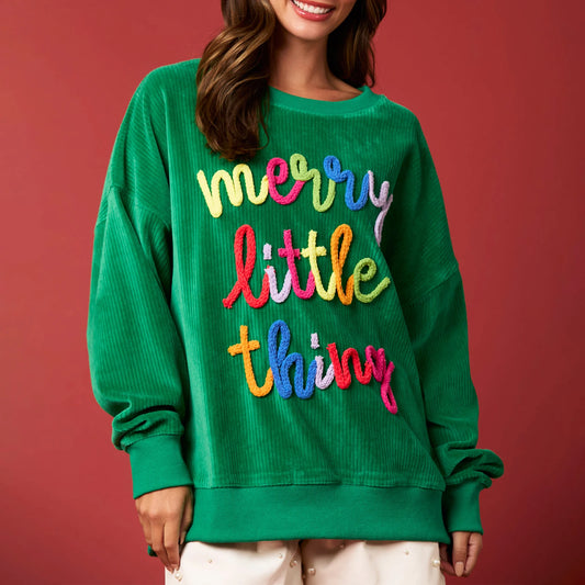 Merry Sweatshirt for Women Merry Christmas Glitter Patch Crewneck Sweater Xmas Letter Long Sleeve Pullover Top