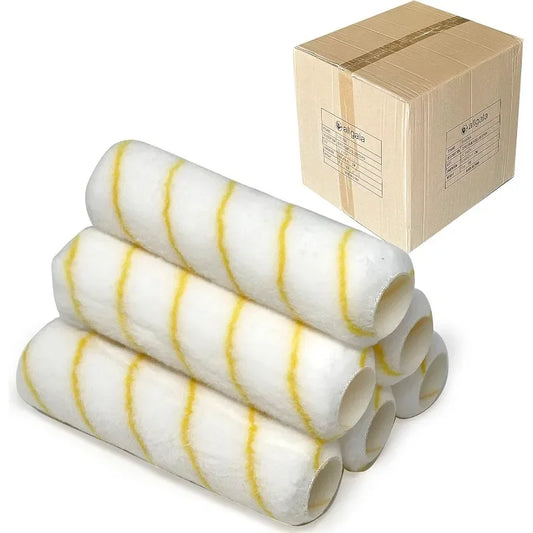 144 Case Pack 9 Inch Shedless Lint Free Painter Roller Covers 1/2 Inch Roller Naps for House Painting