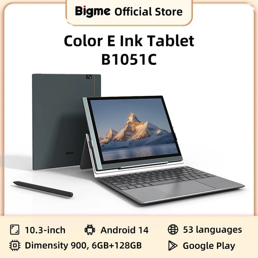 Bigme B1051C E Ink Screen Tablet 10.3 Inch Ebook Reader Dimensity 900 CPU 6GB RAM 128GB ROM Android 14 Google Play Support