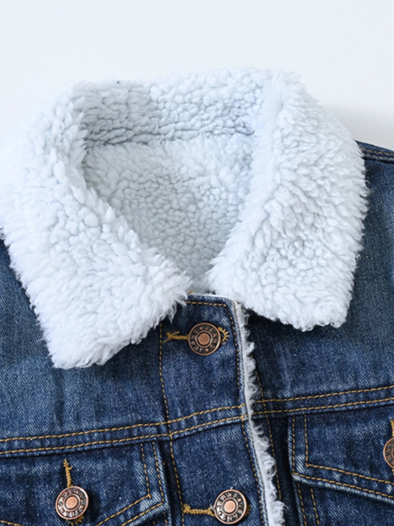 Women`s Sherpa Lined Fleece Warm Winter Denim Jean Sleeveless Jacket Waistcoat Button OuterwearTrendy Soft Vest