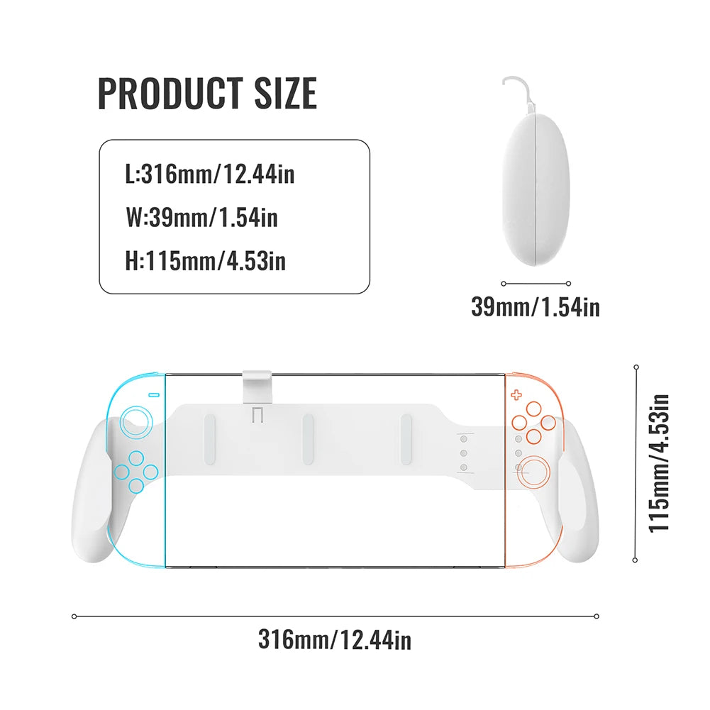 For Switch 2 Case Handle Bracket Anti Slip Hand Grip Protective Cover Game Console Stand Grip Holder for Switch OLED