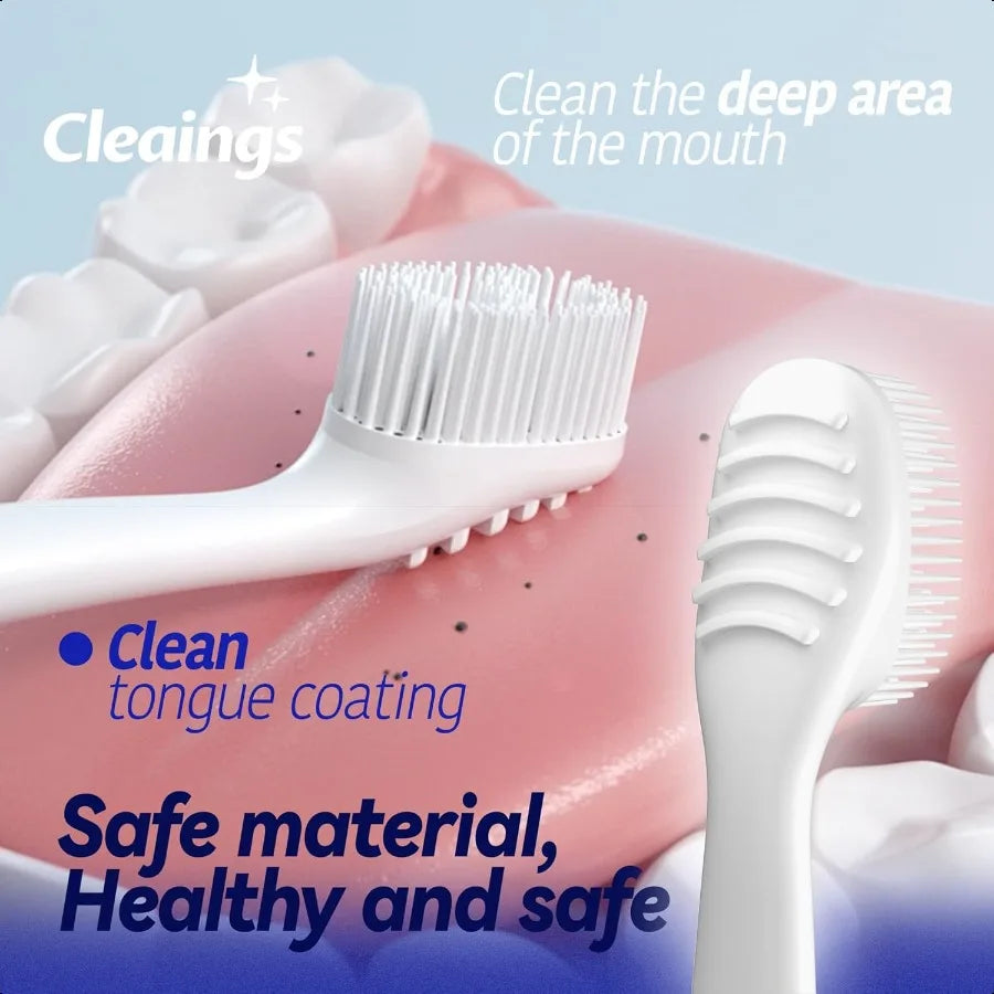 Cleaings Disposable Toothbrushes with Double Cleaning Beads Toothpaste and Clean Floss Picks for Work or Travel 20 Pieces Mixed Flavor