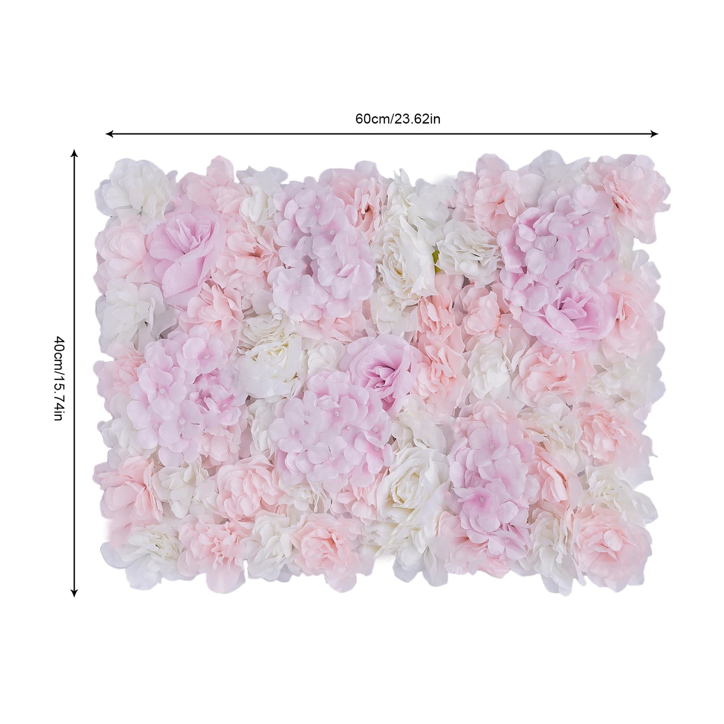 Artificial Flower Wall 12 pcs Artificial Silk Flower Wall Panel Wedding Photography Venue for Wedding Party Holiday Celebration