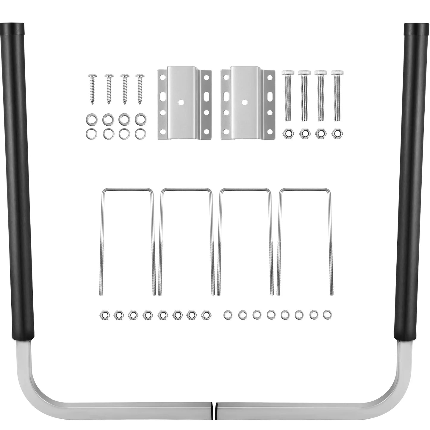SucceBuy Boat Trailer Guide-ons 22"/ 40"/ 48"/ 60" Steel Trailer Post w/2PCS PVC Tube Covers & Boat Accessories w/Mounting Parts